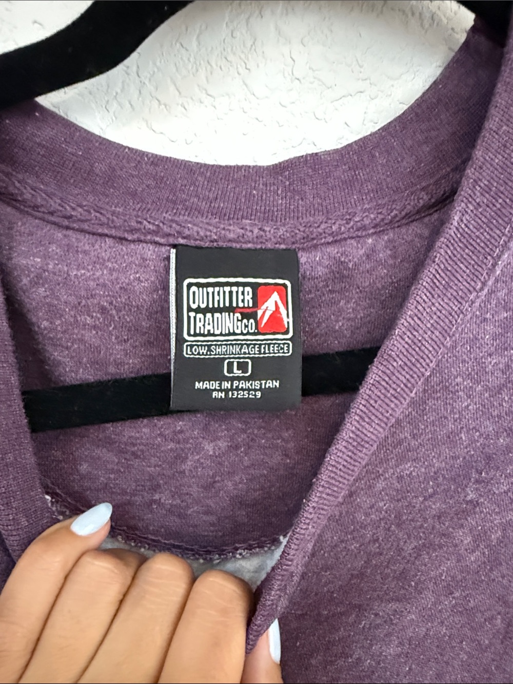 Park City Utah Embroidered Purple Crewneck Sweatshirt Size L - Picture 2 of 3